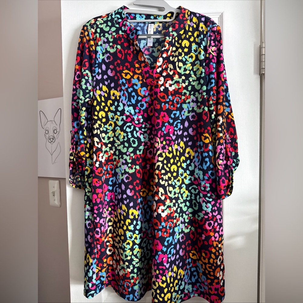 Scarlett Colorful Long Sleeve Dress
